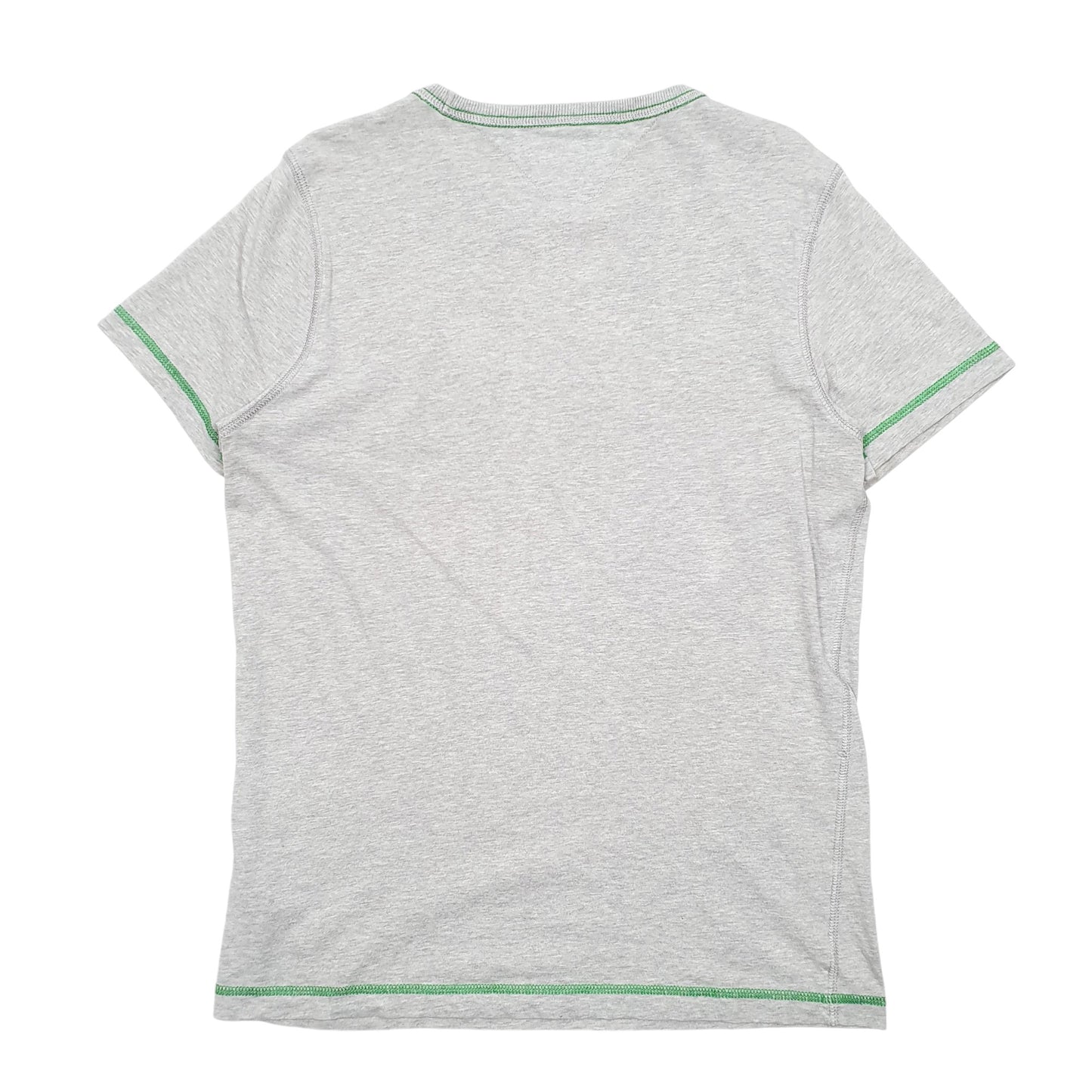 Mens Grey Tommy Hilfiger Spellout Vintage Fit Short Sleeve T Shirt