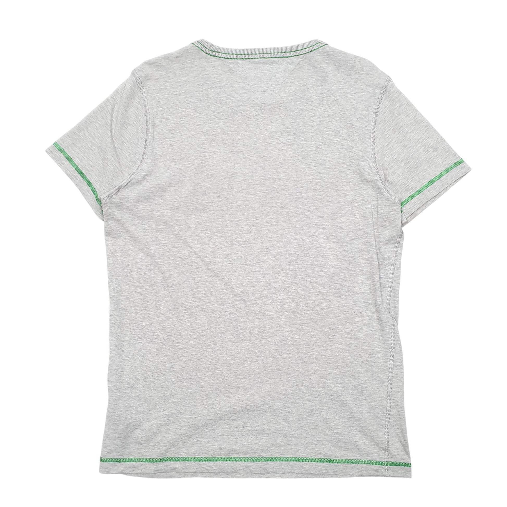 Mens Grey Tommy Hilfiger Spellout Vintage Fit Short Sleeve T Shirt