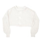 Womens Cream Garage Cropped Knit Cable Crewneck Jumper