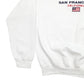 Mens White Gildan San Francisco California Spellout Crewneck Jumper