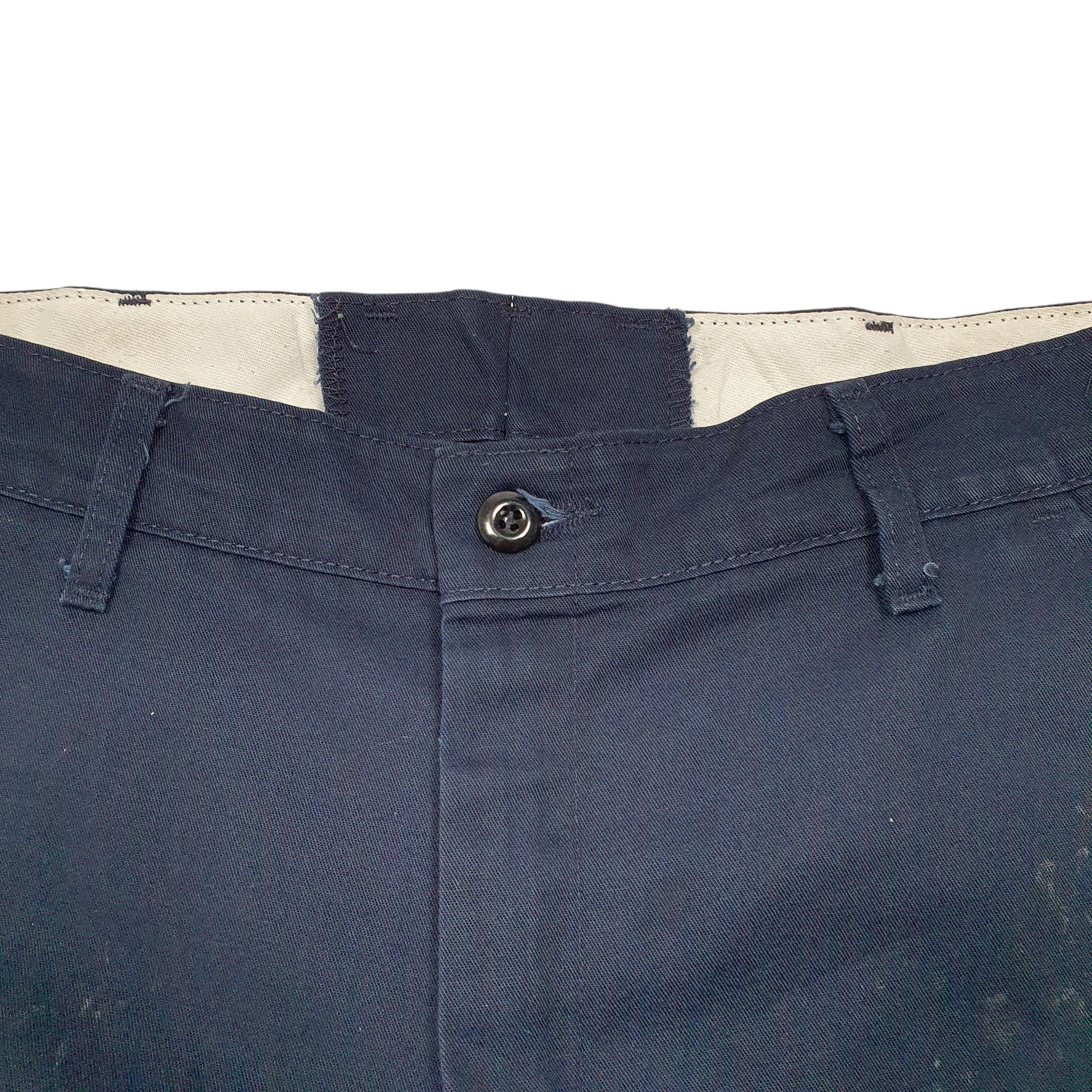 Mens Navy Red Kap Workwear Reflective Cargo Trousers