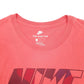 Mens Red Nike Spellout Short Sleeve T Shirt