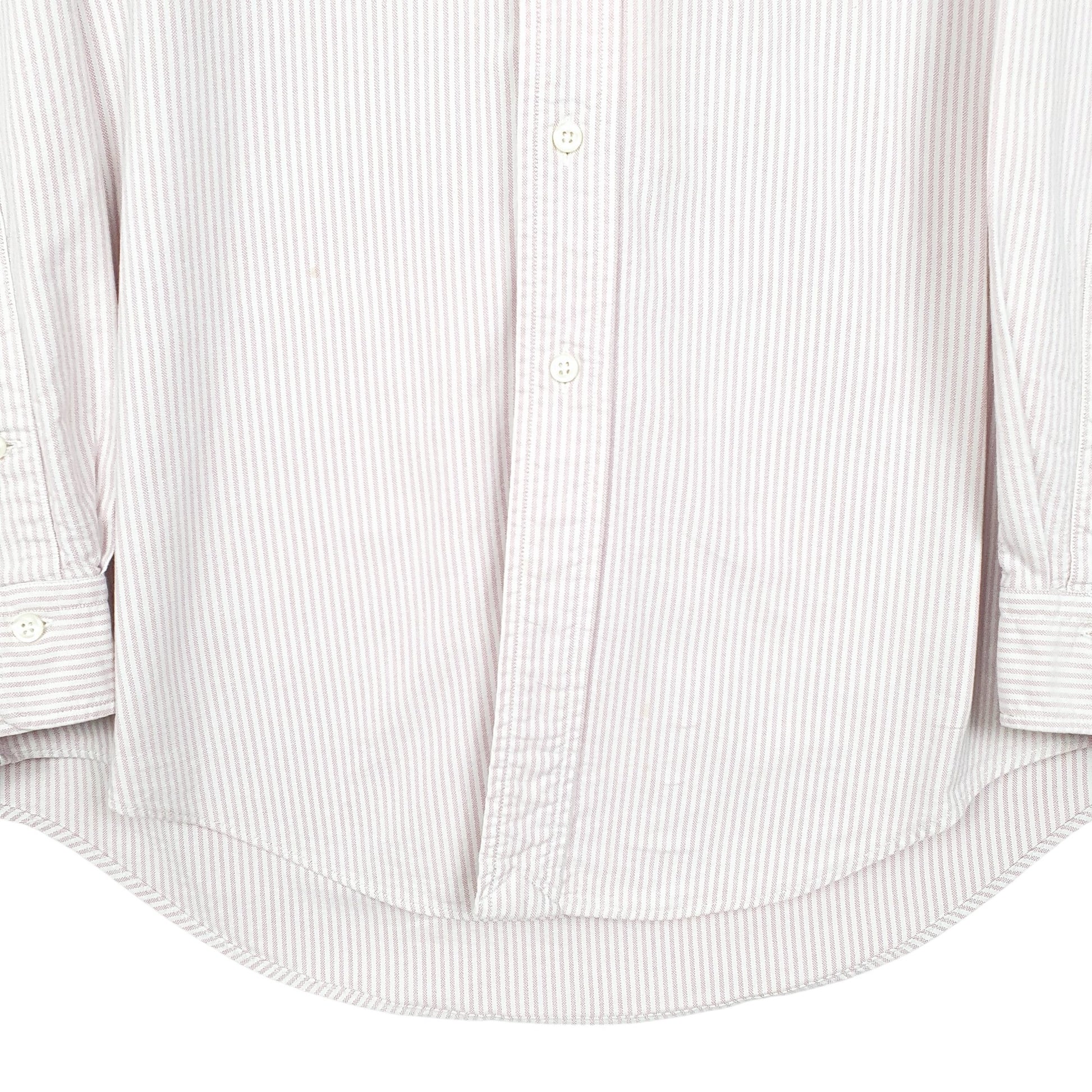 Mens Pink Ralph Lauren Vintage Oxford Made In USA Long Sleeve Shirt