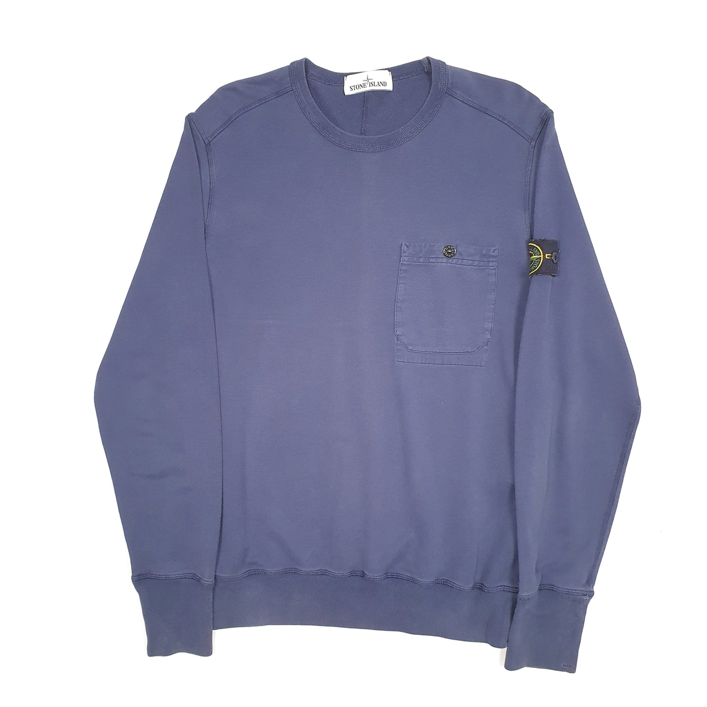 Mens Navy Stone Island Lightweight Crewneck Jumper