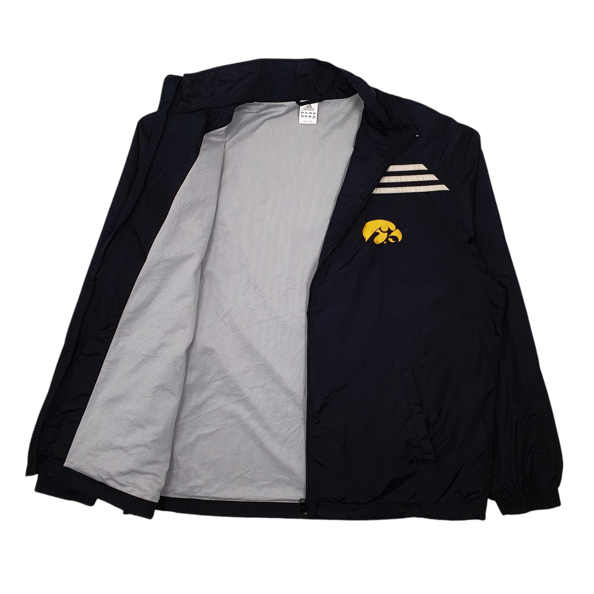 Mens Black Adidas Iowa Hawkeyes  Coat