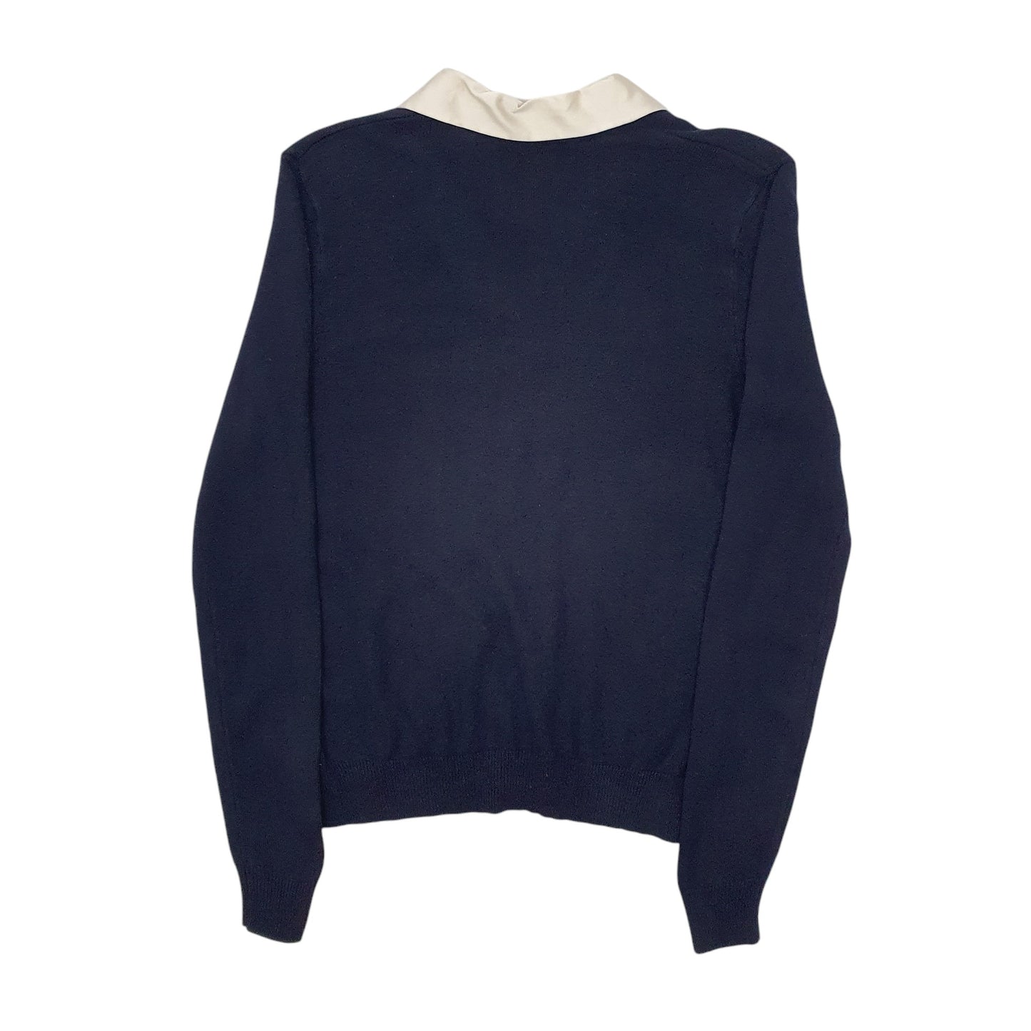 Womens Navy Ralph Lauren Collared Crewneck Jumper