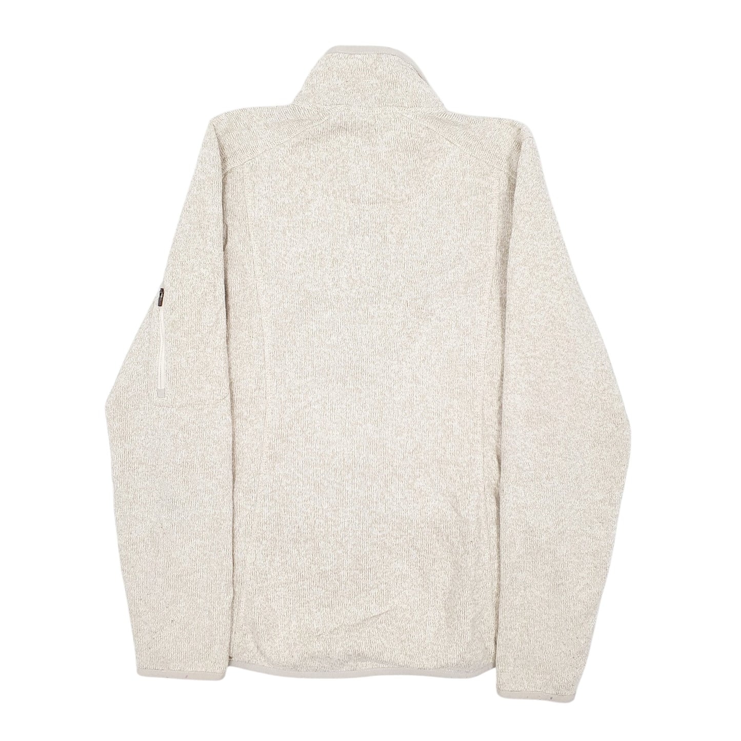 Mens Beige L L Bean  Full Zip Jumper