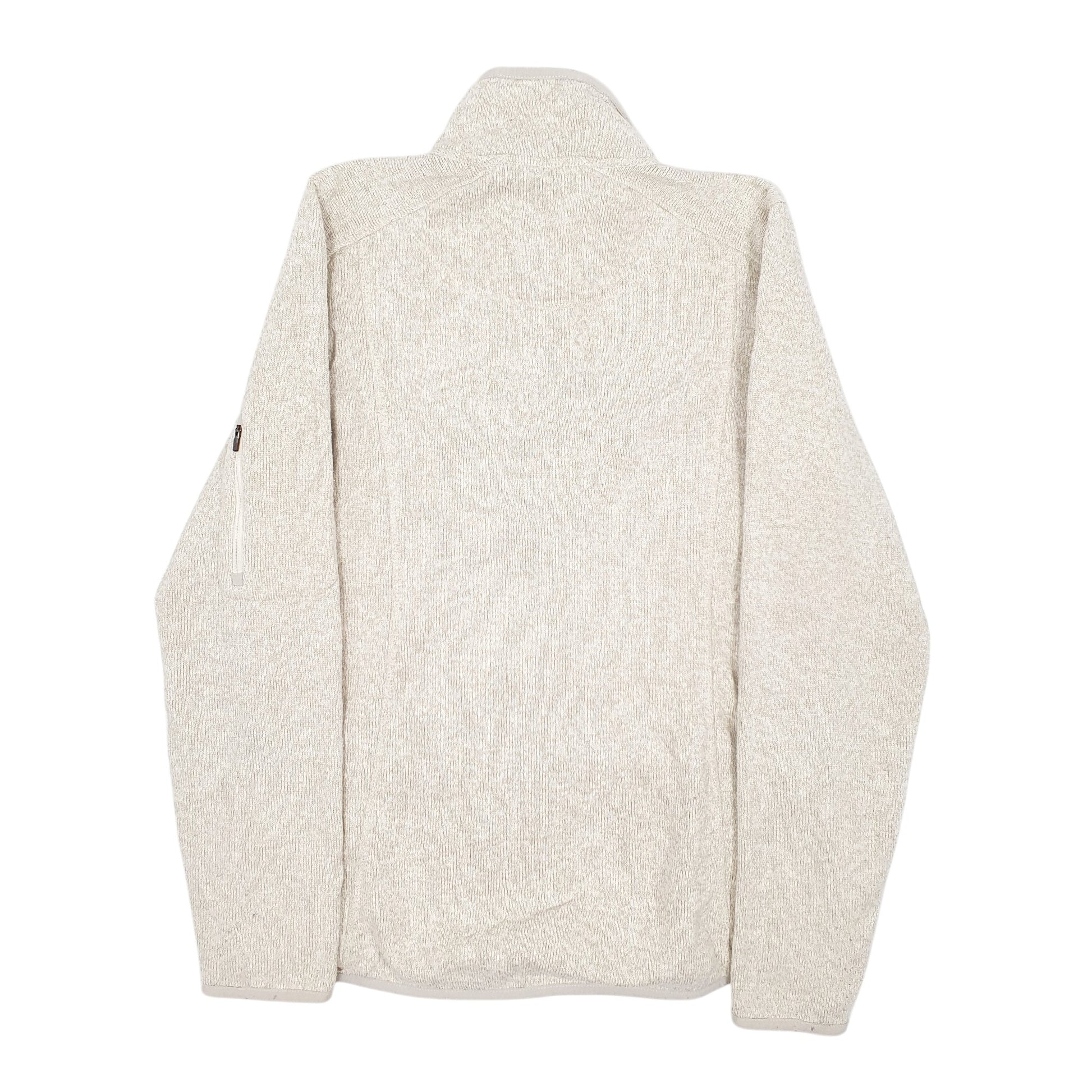 Mens Beige L L Bean  Full Zip Jumper