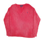 Womens Red Polo Ralph Lauren Cable Knit V Neck Jumper