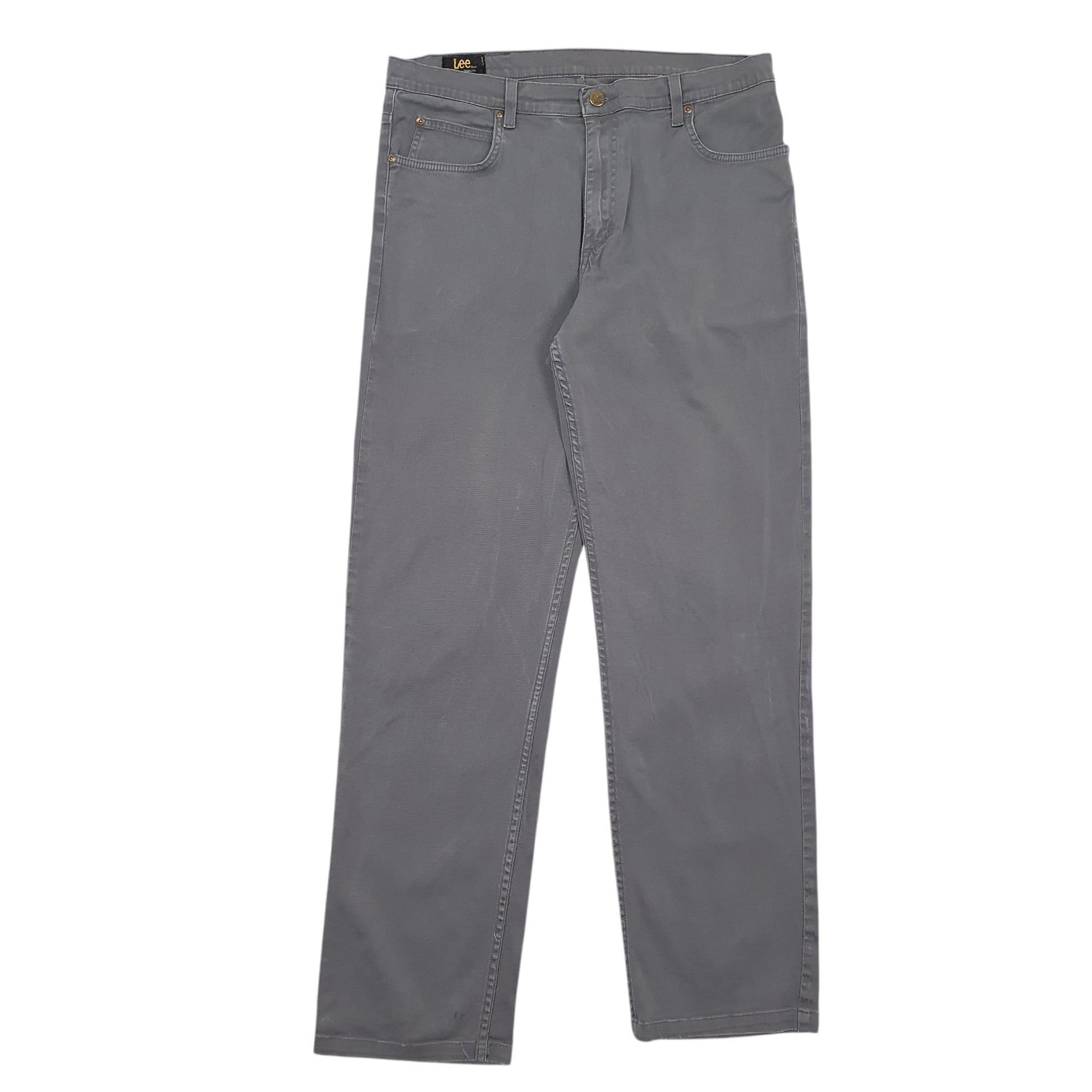 Mens Grey Lee  Chino Trousers
