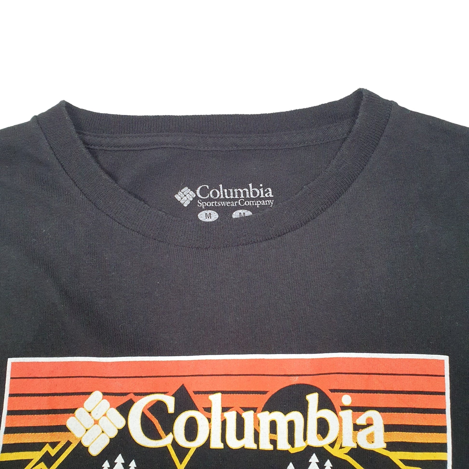 Mens Black Columbia Sportswear  Short Sleeve T Shirt