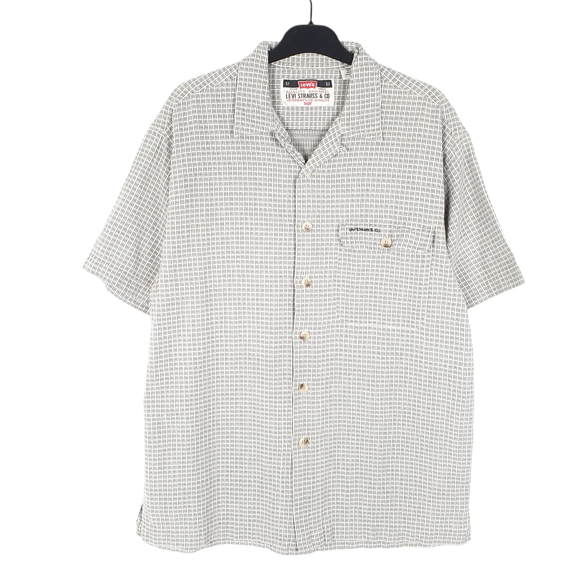 Mens Grey Levis Vintage Short Sleeve Shirt