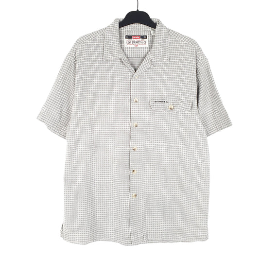 Mens Grey Levis Vintage Short Sleeve Shirt