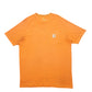 Mens Orange Carhartt  Short Sleeve T Shirt