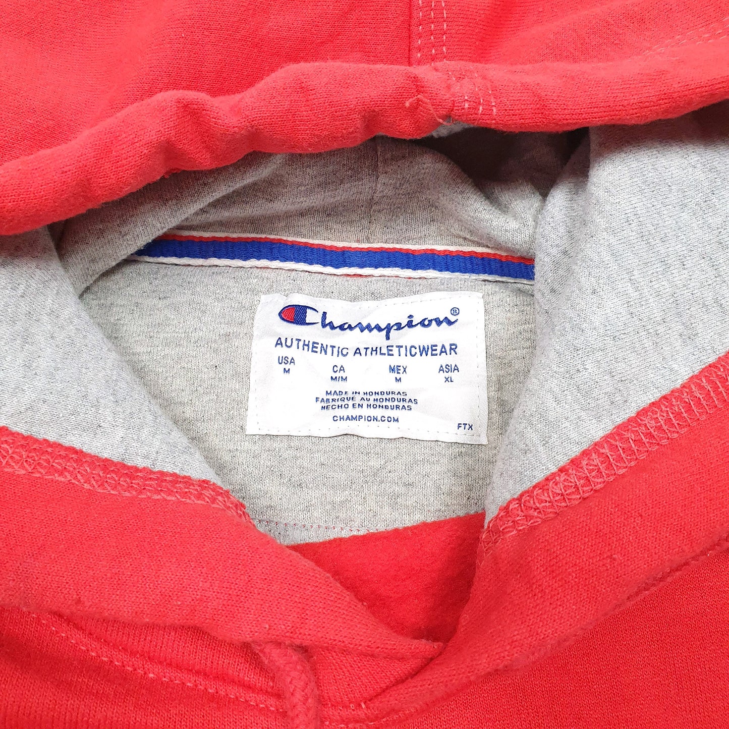 Mens Red Champion  Hoodie Jumper