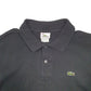 Mens Black Lacoste  Short Sleeve Polo Shirt
