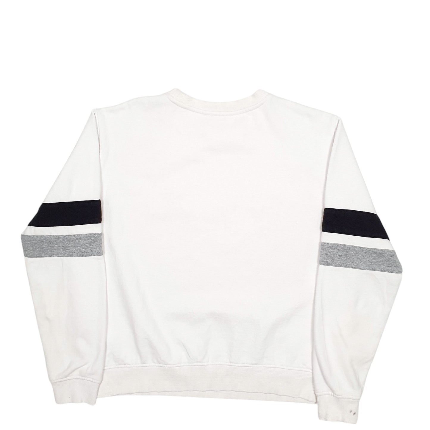 Womens White Fila Spellout Crewneck Jumper