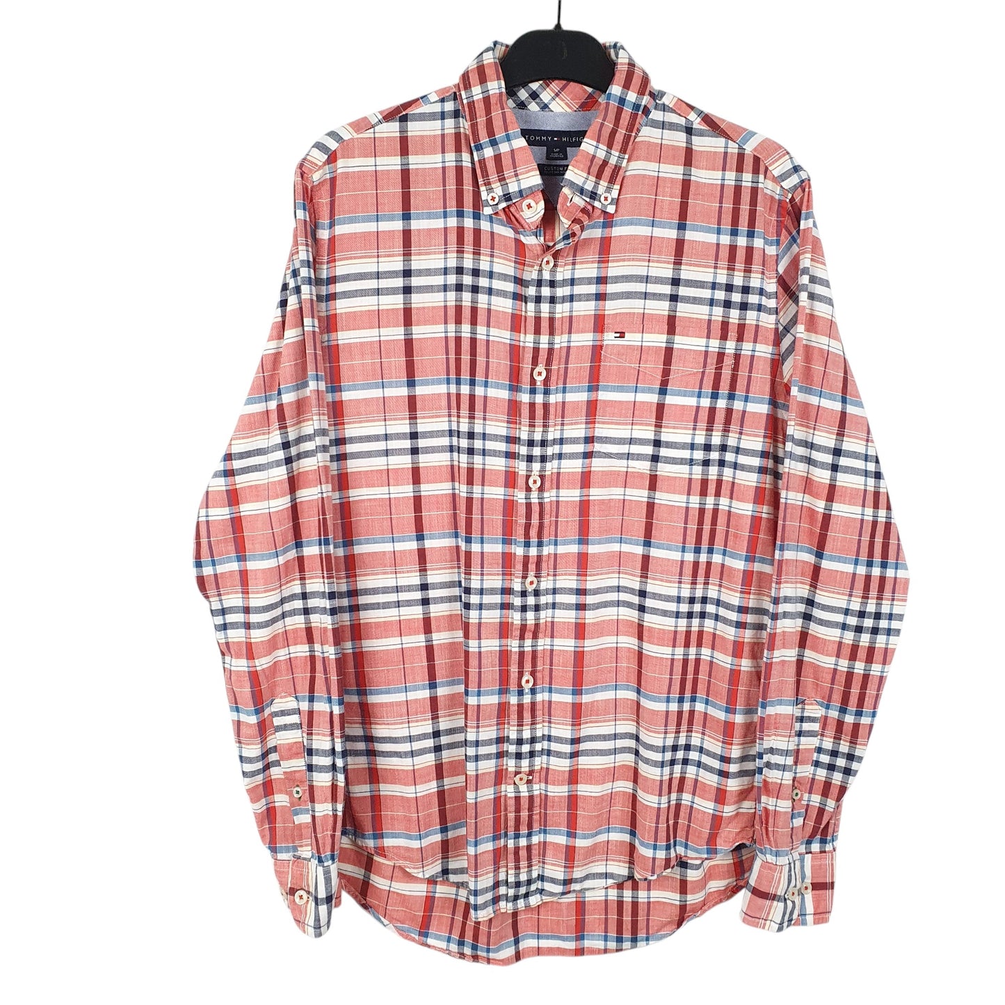 Mens Red Tommy Hilfiger  Long Sleeve Shirt