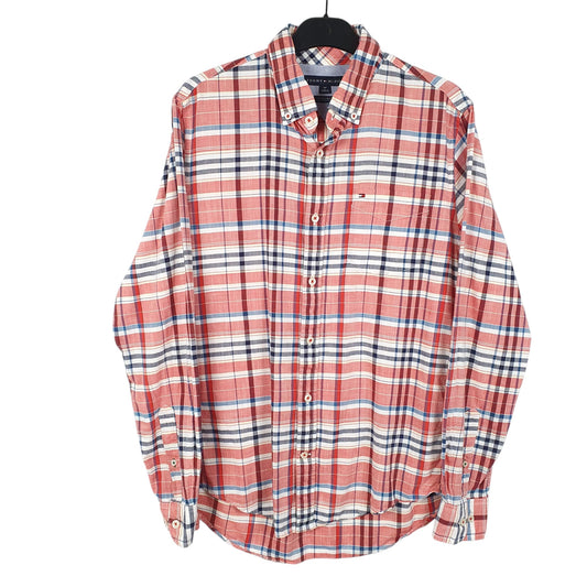 Mens Red Tommy Hilfiger  Long Sleeve Shirt