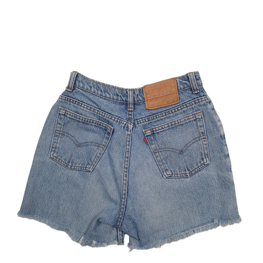 Womens Blue Levis 501 Jorts Denim Shorts