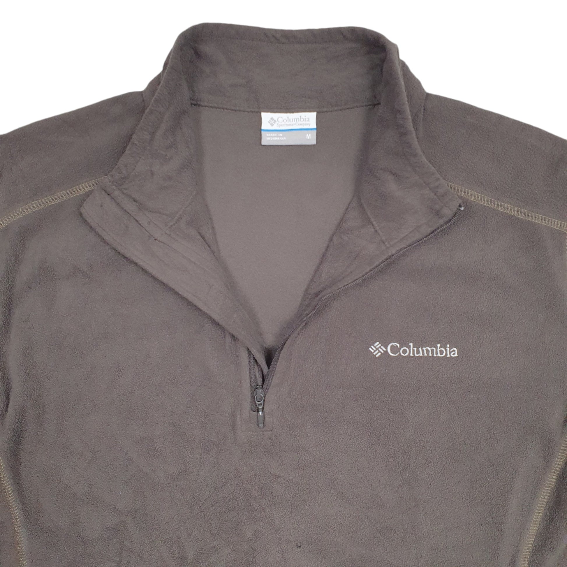Mens Grey Columbia Sportswear  Quarter Zip Jumper