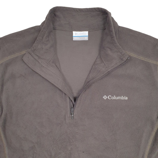 Mens Grey Columbia Sportswear  Quarter Zip Jumper