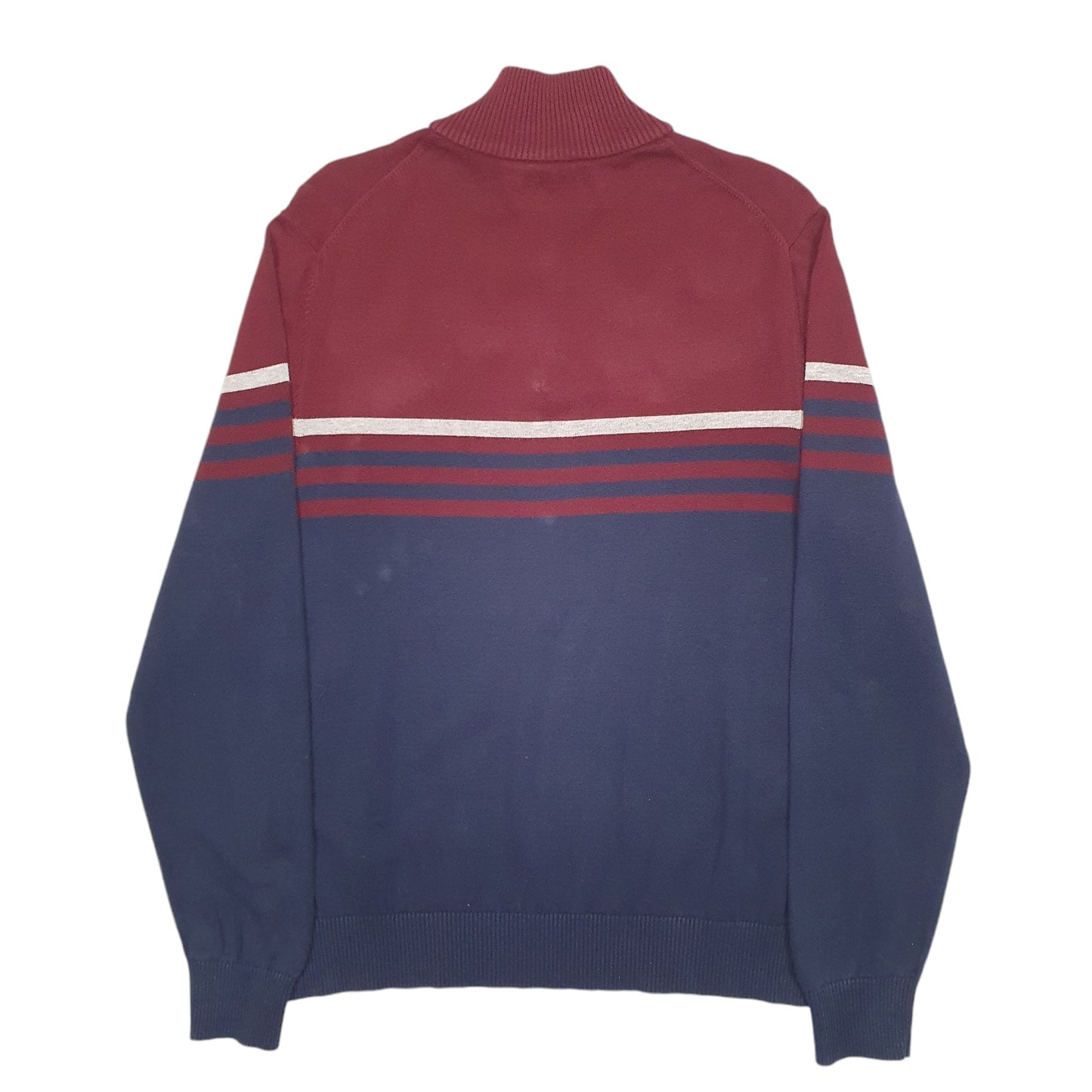 Mens Navy Nautica Knit Quarter Zip Jumper