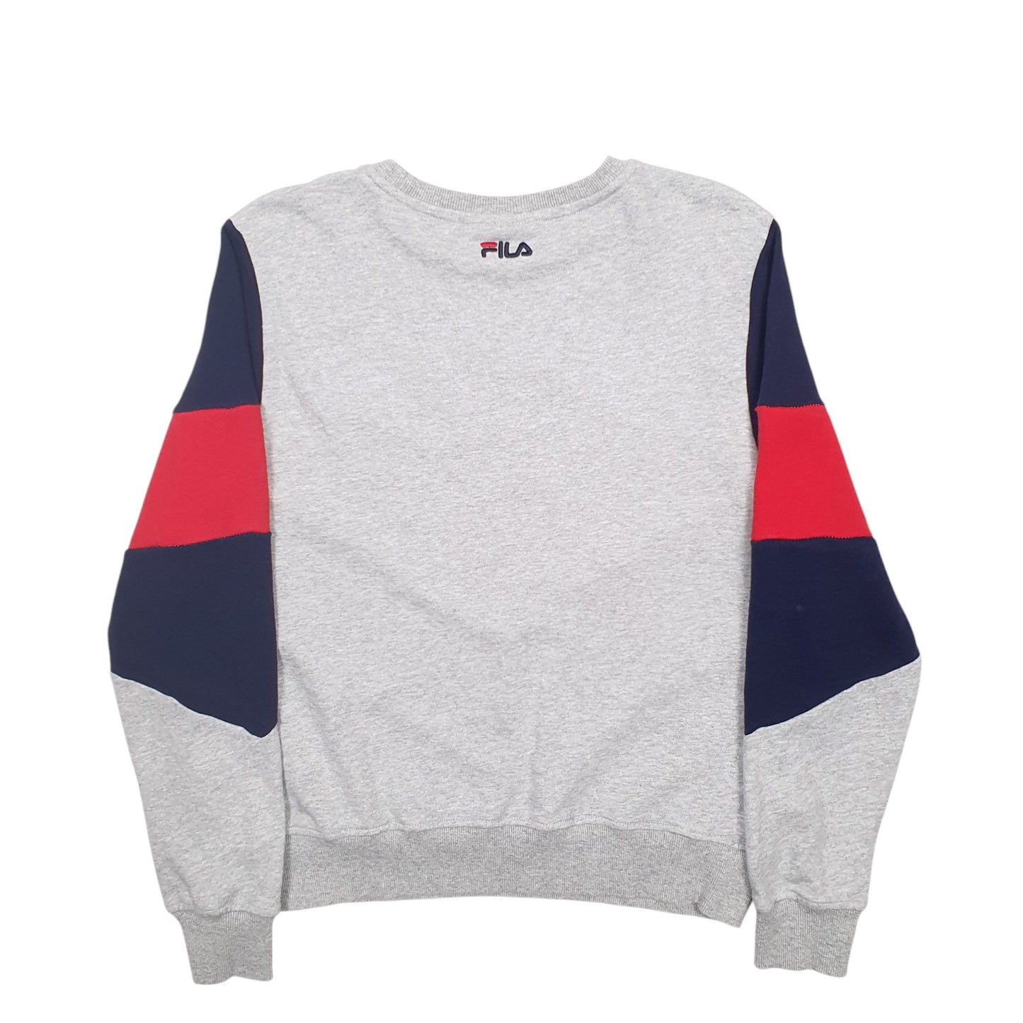 Womens Grey Fila Spellout Crewneck Jumper