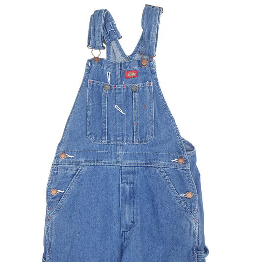 Womens Blue Dickies Denim Overalls Bib Dungaree Trousers