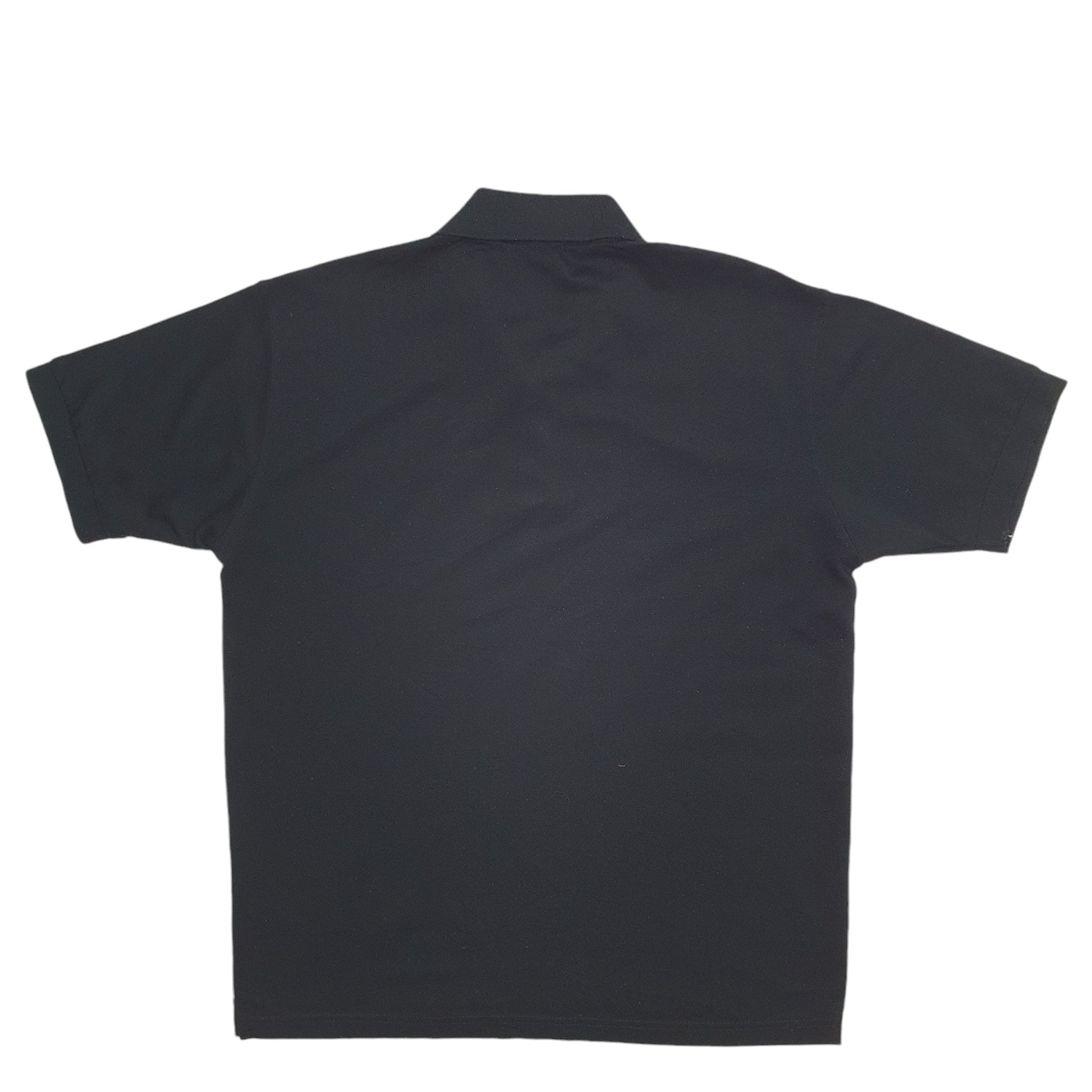 Mens Black Lacoste  Short Sleeve Polo Shirt