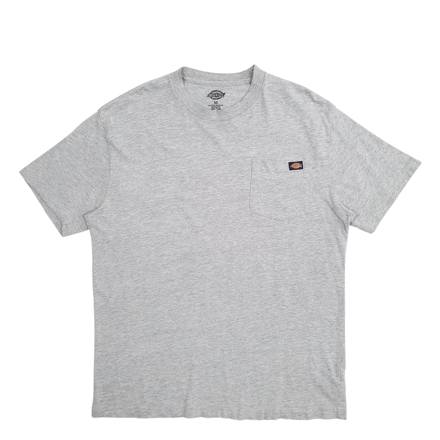 Mens Grey Dickies Pocket Short Sleeve T Shirt