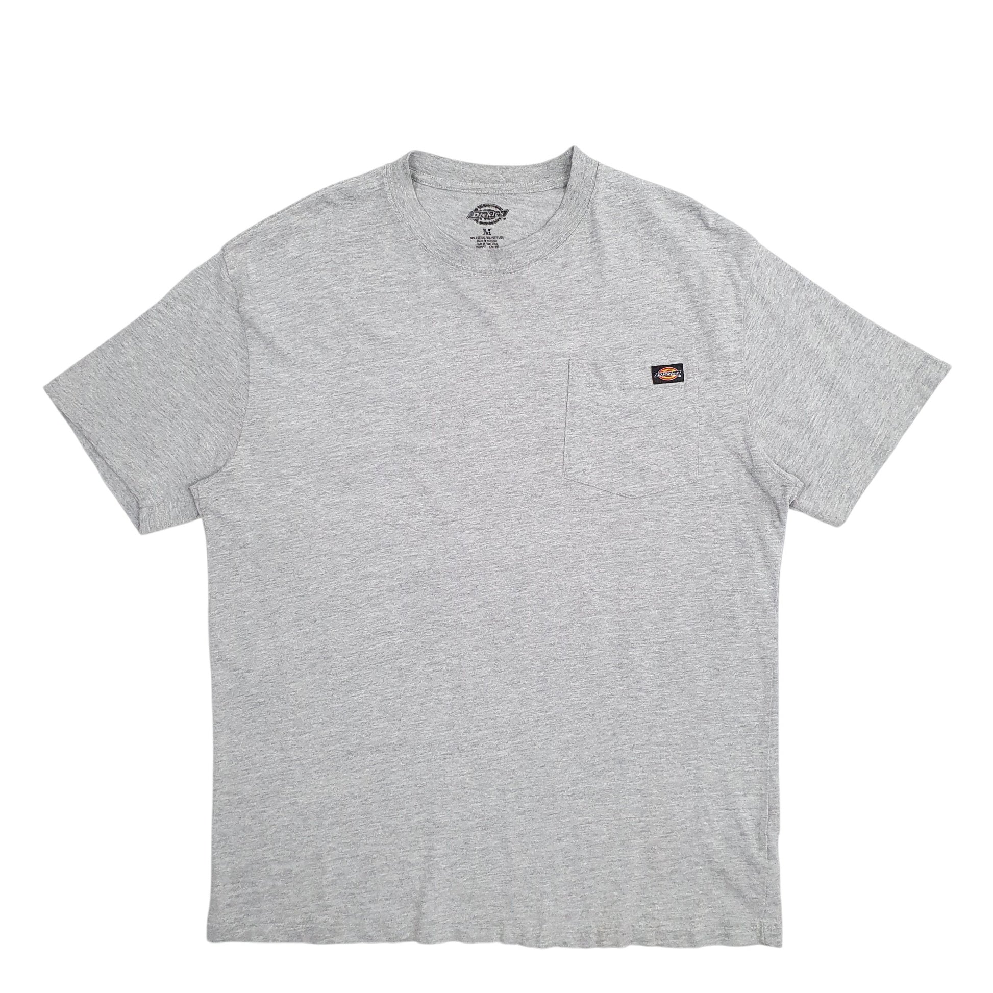 Mens Grey Dickies Pocket Short Sleeve T Shirt