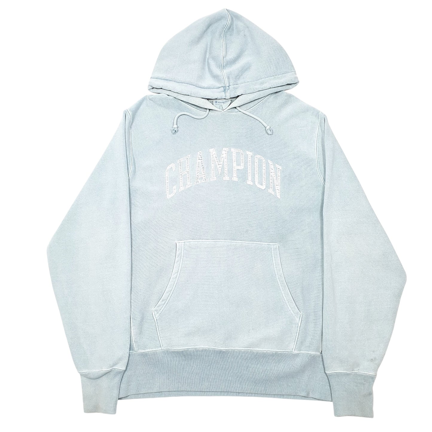 Mens Blue Champion Reverse Weave Hoodie Jumper