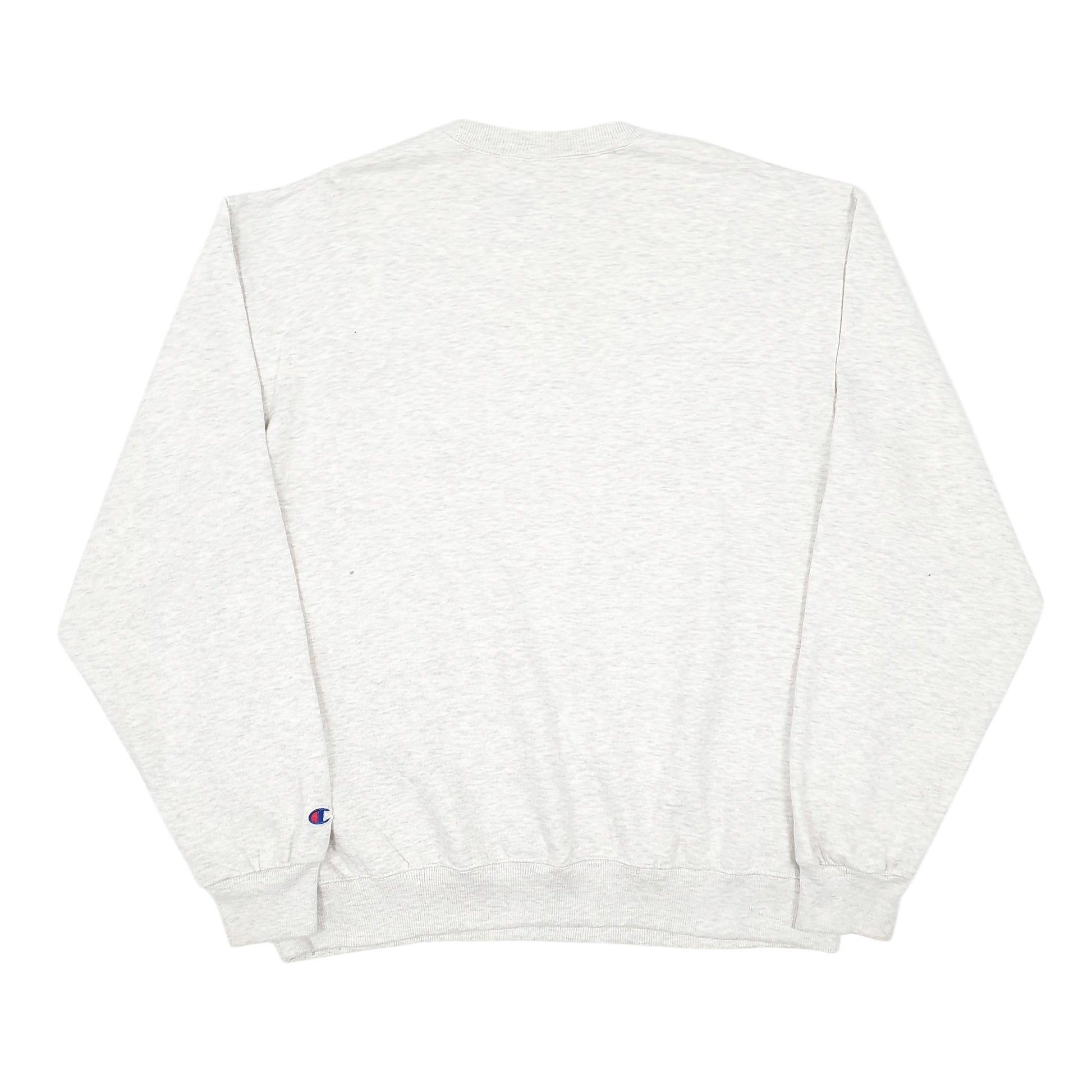 Mens Grey Champion Spellout. Crewneck Jumper