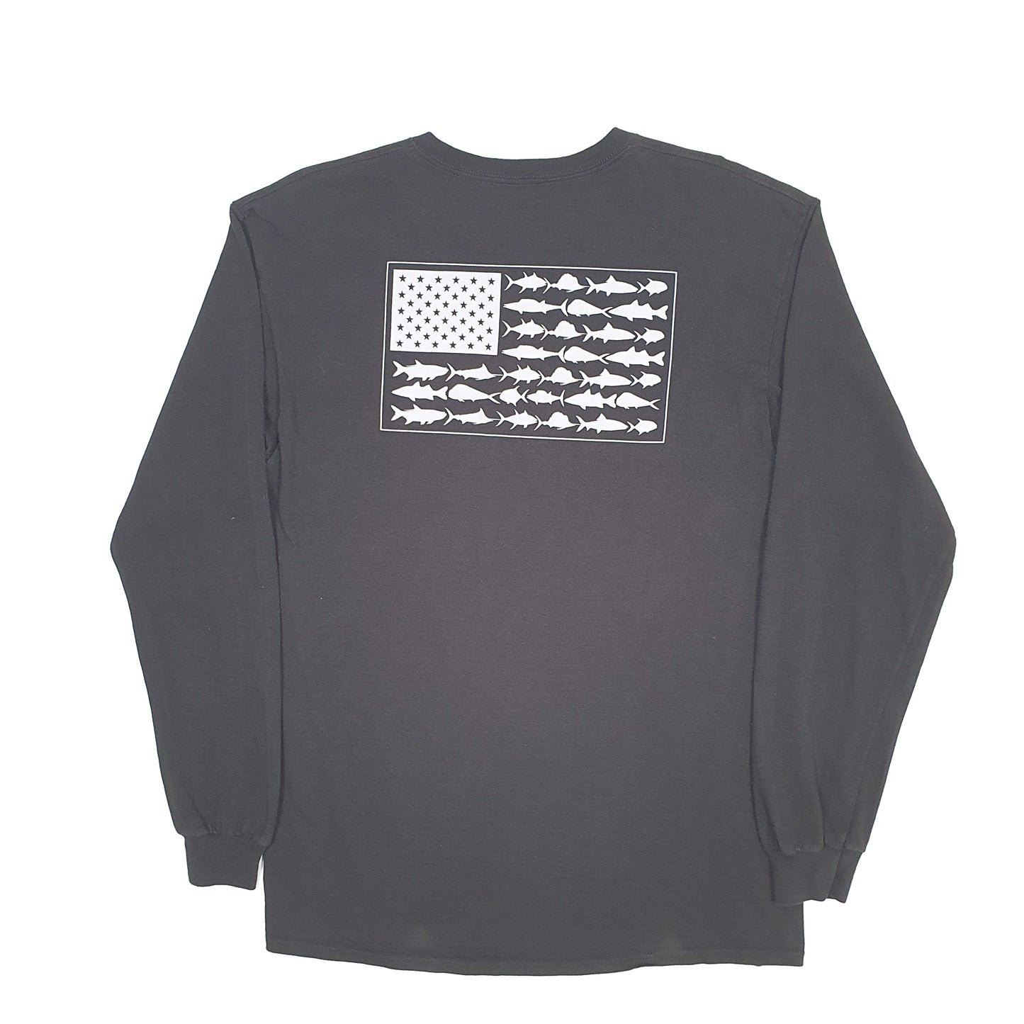 Mens Black Columbia Sportswear PFG Fishing Long Sleeve T Shirt