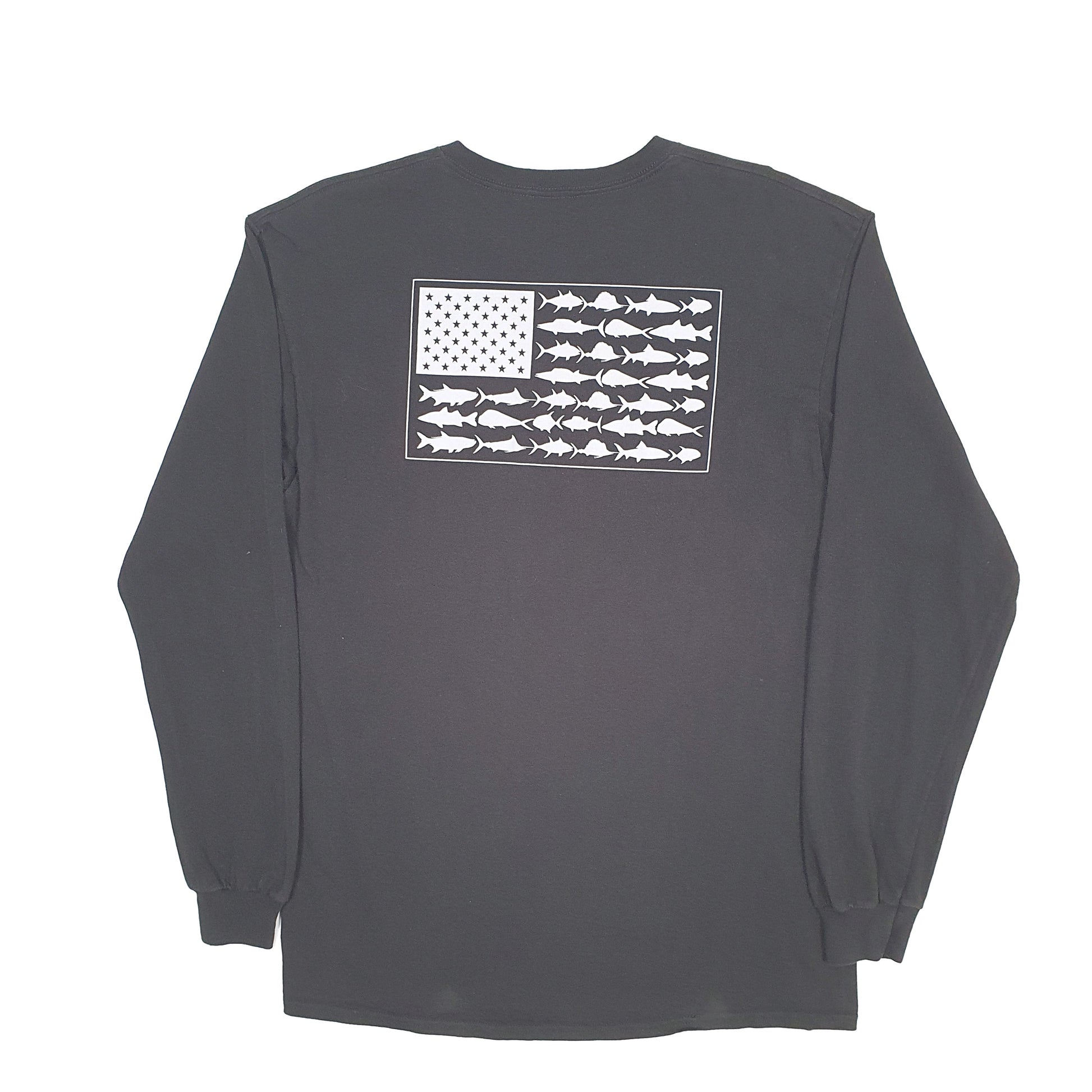 Mens Black Columbia Sportswear PFG Fishing Long Sleeve T Shirt