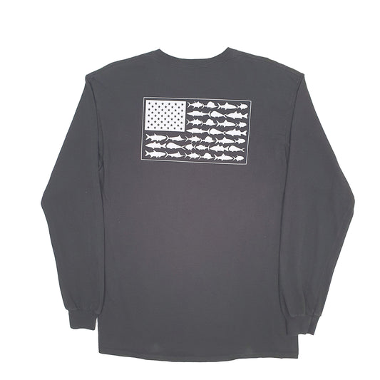 Mens Black Columbia Sportswear PFG Fishing Long Sleeve T Shirt