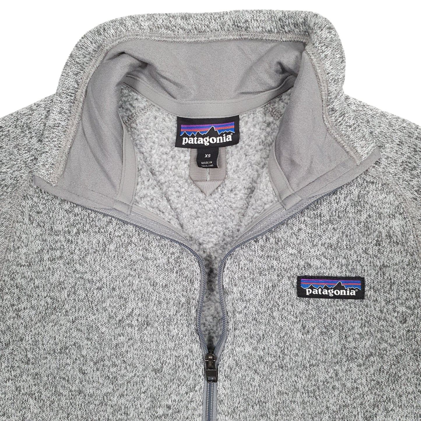 Womens Grey Patagonia Better Sweater Quarter Zip Jumper