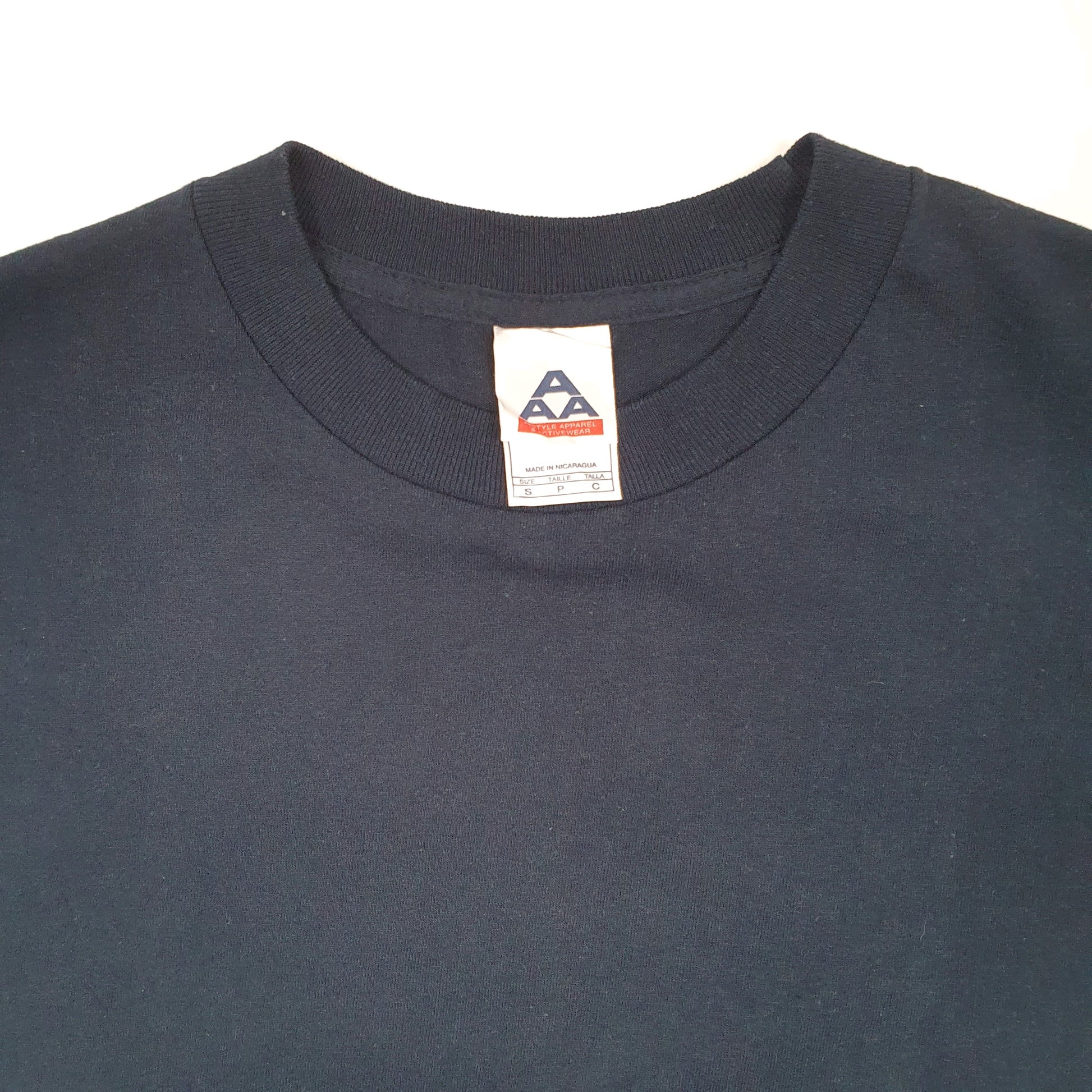 Mens Navy AAA  Short Sleeve T Shirt