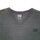 Mens Black Nike Vintage Y2K 2000s Speckled V Neck Jumper