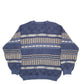 Mens Blue Brice  Crewneck Jumper