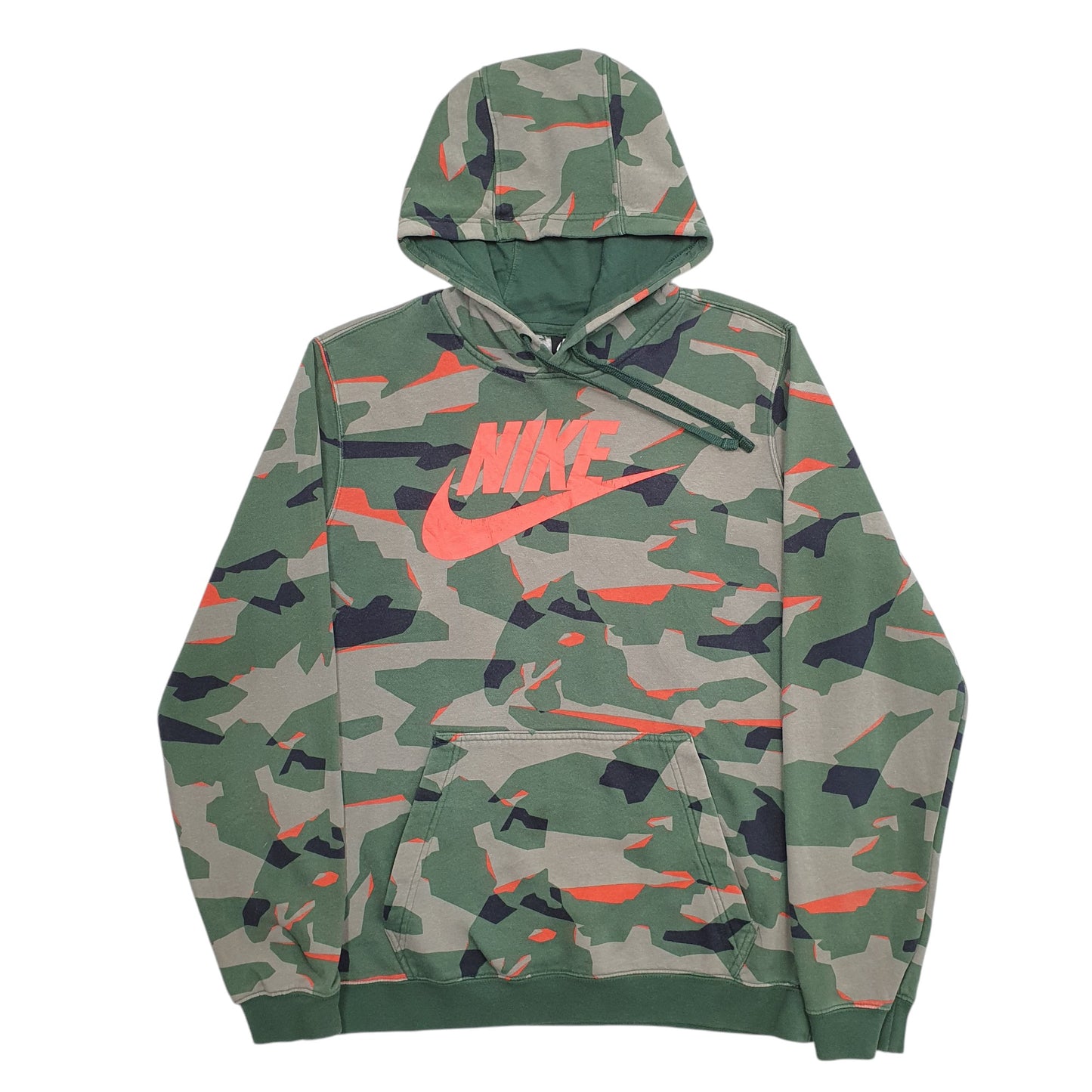 Mens Camo Nike Camo Spellout Hoodie Jumper