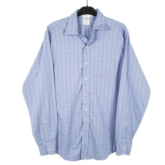 Mens Blue Brooks Brothers  Long Sleeve Shirt