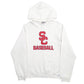 Mens White Russell Athletic SC Baseball Spellout Hoodie Jumper