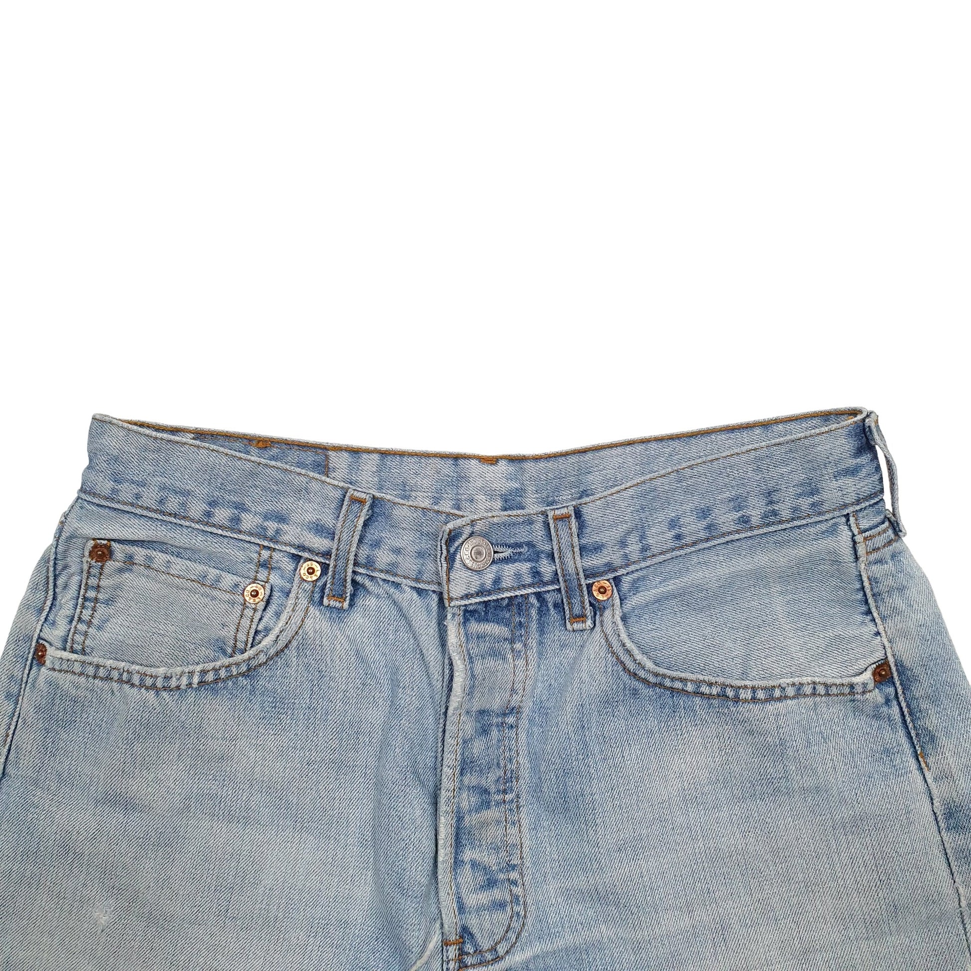 Womens Blue Levis 501 Denim Jorts Denim Shorts