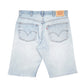 Mens Blue Levis Denim Jeans Jorts 505 Cut Offs Denim Shorts