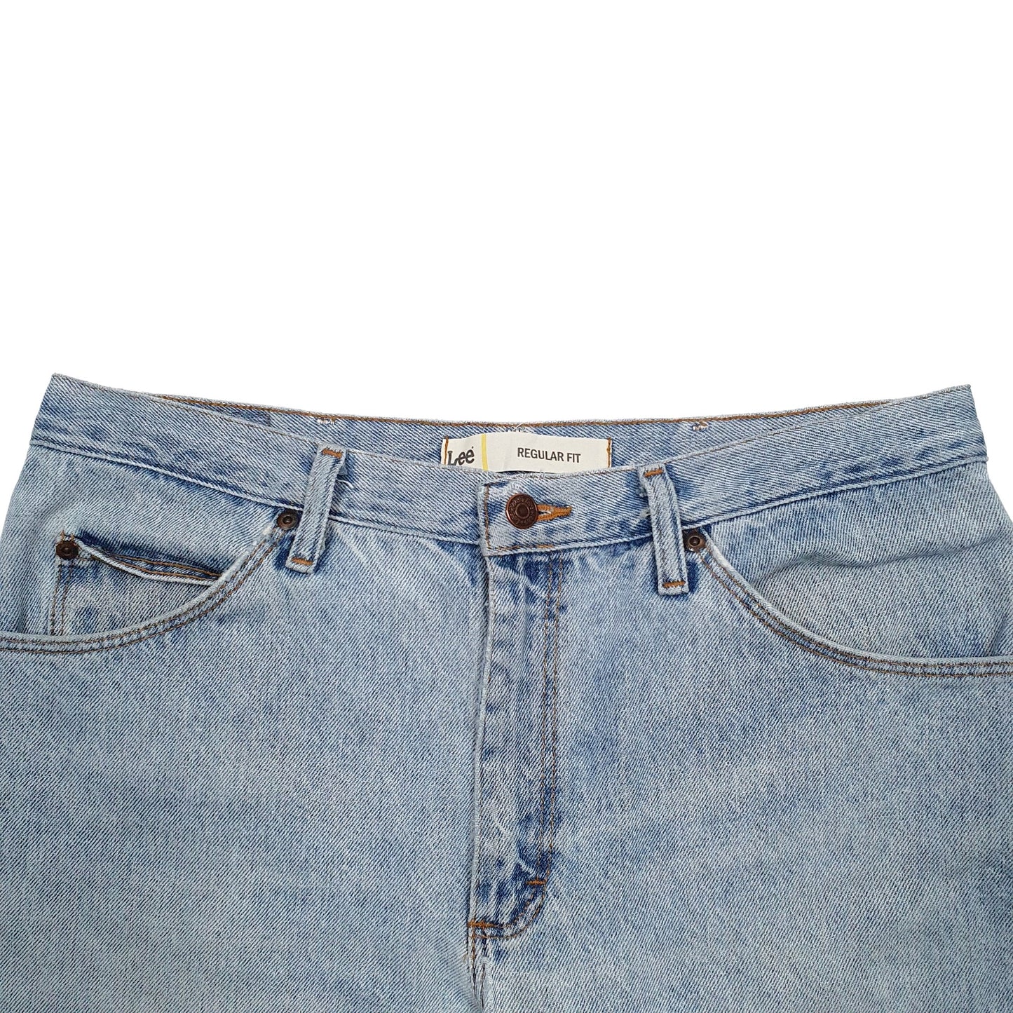 Mens Blue Lee  Denim Shorts