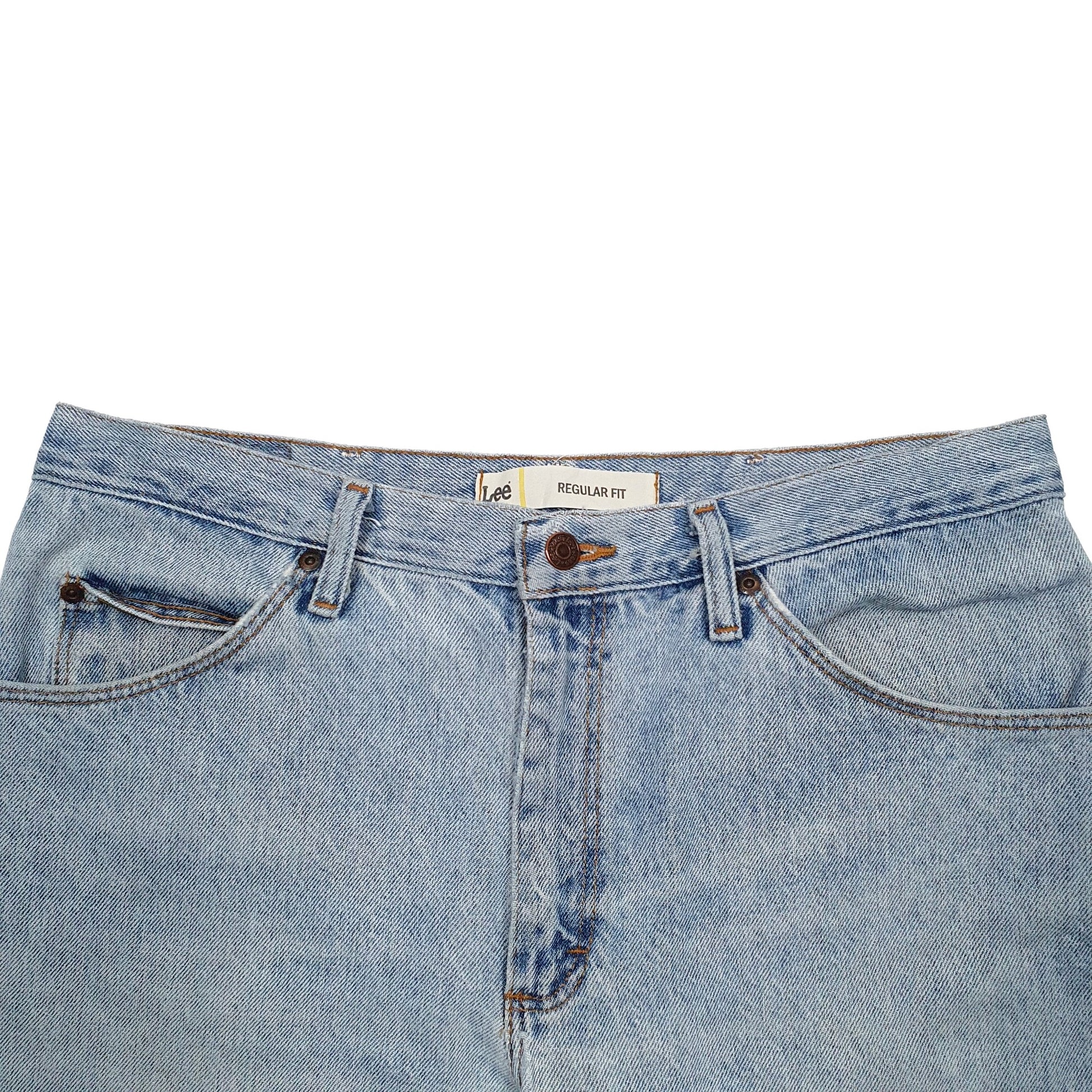 Mens Blue Lee  Denim Shorts