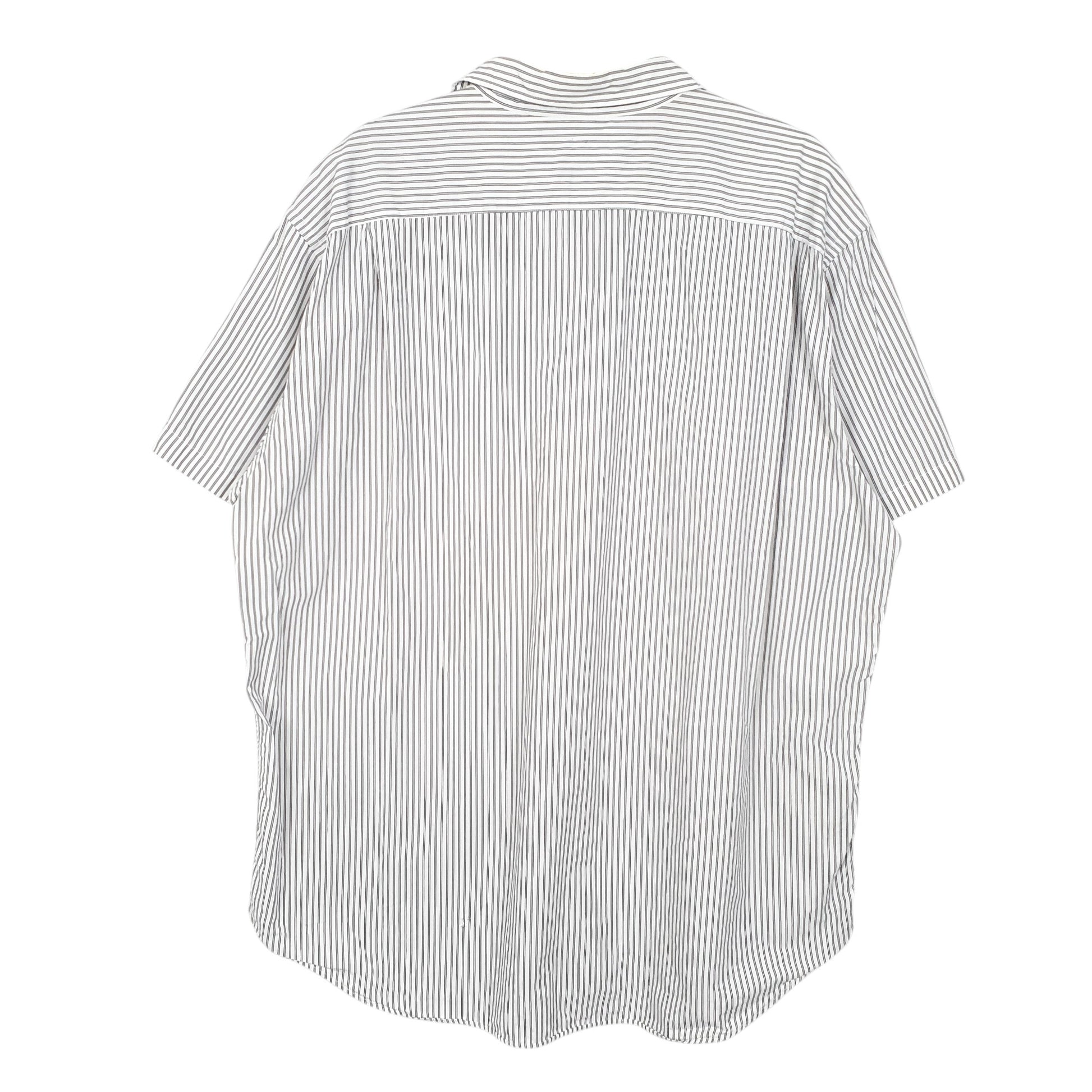 Mens White Nautica Sanded Poplin Short Sleeve Shirt