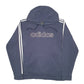 Mens Navy Adidas Spellout Hoodie Jumper